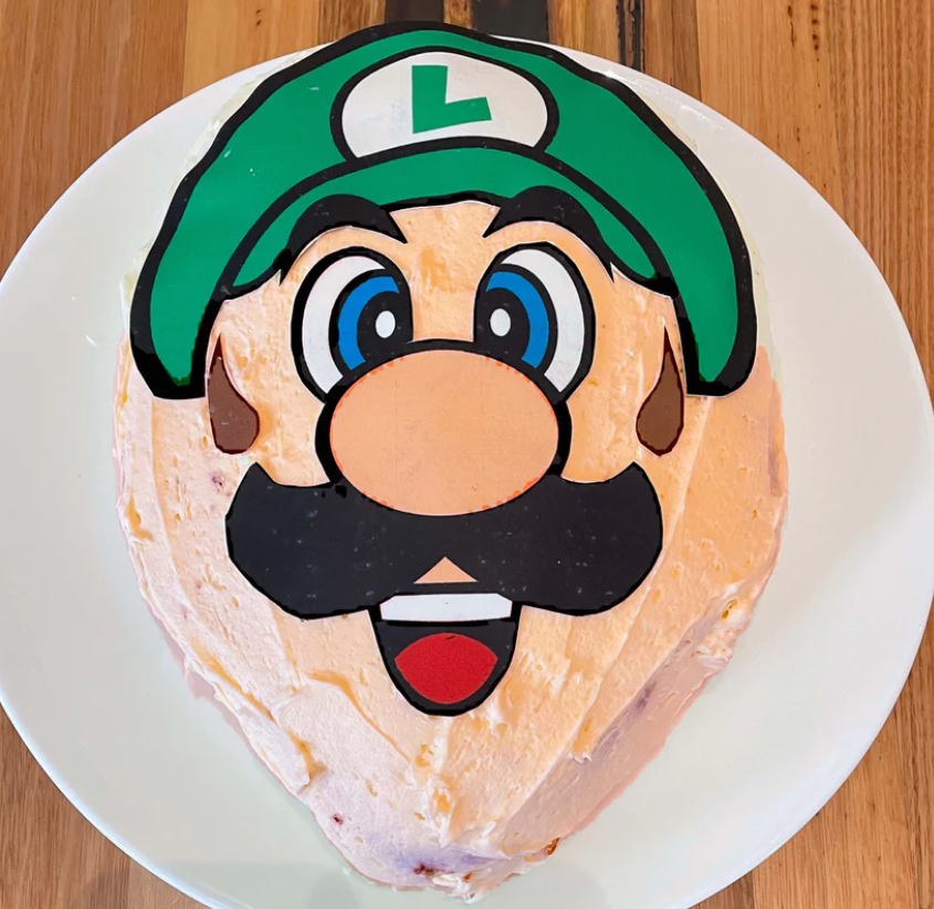 pastel luigi